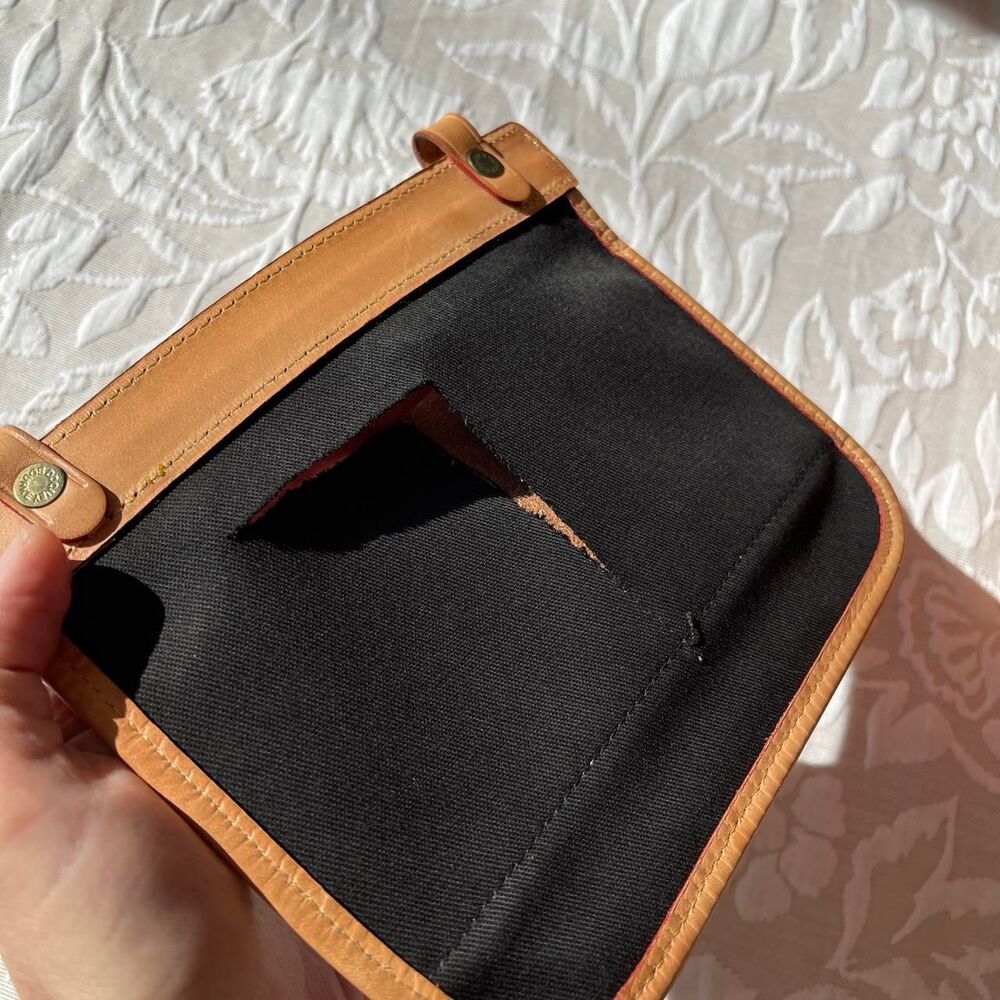 Rare Vintage 90s Dooney & Bourke Cabriolet Red Canvas Leather Trim Bucket Bag - Picture 7 of 13